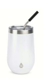 TAL Stainless Steel Wine Tumbler 16 fl oz, White