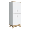 Dahoon Double Kitchen Pantry Double Kitchen Pantry, Double Door Cabinet, Four Shelves