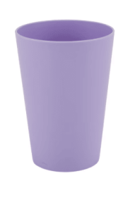 Your Zone Lilac Purple 15-Ounce Plastic Cup, Single Piece Tumbler