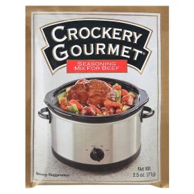 Crockery Gourmet Seasoning Mix - Beef - Case Of 12 - 2.5 Oz.