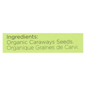 Spicely Organics - Organic Caraway Seeds - Case Of 6 - 0.35 Oz.