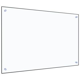 Kitchen Backsplash Transparent 35.4"x23.6" Tempered Glass