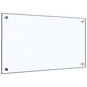 Kitchen Backsplash Transparent 27.6"x15.7" Tempered Glass