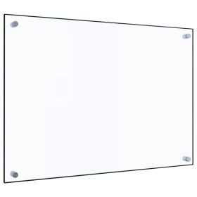 Kitchen Backsplash Transparent 27.6"x19.7" Tempered Glass