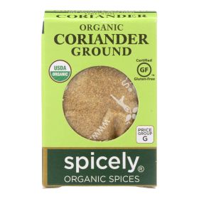 Spicely Organics - Organic Coriander - Ground - Case Of 6 - 0.45 Oz.