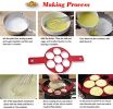 Pancake Molds Ring Fried Egg Mold Reusable Silicone Non Stick Pancake Maker Egg Ring Maker