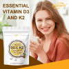 Immune Support D3 1000 IU K2 200MCG Dietary Supplement D3 K2 Softgel Capsule