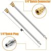 15 "Pressure washer surface cleaner with 15 power washer accessories with 2 extension rods, used for Patios cleaning of lane sidewalks, heavy-duty