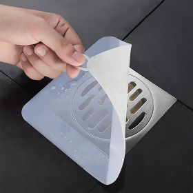Tub Stopper Silicone Floor Drain Anti-Odor Mat, Silica Gel Drain Plugs (Color: White, size: 15cm)